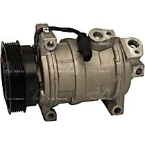 A/C Compressor, with 10SR17C Compressor, With Clutch, 6-Groove Pulley, 8 Cyl 5.7L, 4-Seasons OE Replacement - 