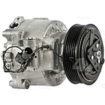 A/C Compressor, with QS90 Compressor, With Clutch, 6-Groove Pulley, 4 Cyl 2.0L, 4-Seasons OE Replacement - 