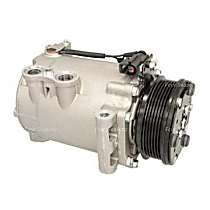 A/C Compressor, with Scroll Compressor, With Clutch, 6-Groove Pulley, 6 Cyl 3.5L, 4-Seasons OE Replacement - 