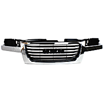Grille Assembly, Chrome Shell with Black Insert