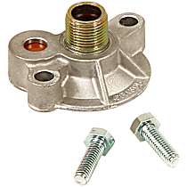 1272 Oil Filter Adapter - Natural, Aluminum, Direct Fit