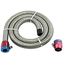 1526 Fuel Line, 0.547 in. Natural, Braided stainless steel, Braided Series