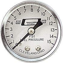 1561 Fuel Pressure Gauge - 0-15 PSI - 1-1/2 Inch Diameter
