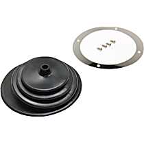 1651 Shift Boot - Black, Rubber, Small round boot with 5-1/2 Inch round trim ring.

