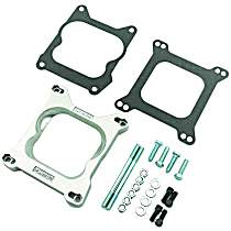 Carburetor Adapter, 4-barrel Square Flange carburetors to spreadbore intake manifolds.