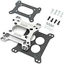 Carburetor Adapter, squarebore 4-Barrel carburetors to 2-Barrel squarebore intake manifolds.