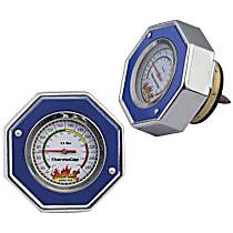 2470B Thermocap Series Radiator Cap - Hexagon, 13 lbs., Blue/Chrome, Steel, Sold individually