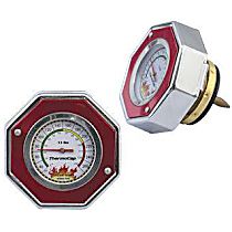 2470R Thermocap Series Radiator Cap - Hexagon, 13 lbs., Red/Chrome, Steel, Sold individually