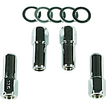 4305 Competition Open End Style Lug Nuts - Set Of 5, 1/2-20, Length 1-15/16 Inch, Hex Size 13/16 Inch, Shank Dia. .680 Inch, Shank Length 1.00 Inch