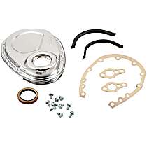 4590 Timing Cover, Chrome, Steel