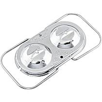 5273 Brake Master Cylinder Cover - Chrome, Steel, Universal