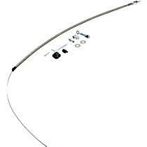 5657 Universal, Throttle Cable Kit - Stainless Steel Braided, Adjustable and cuts to length. 36 Inch cable with 24 Inch sleeve.