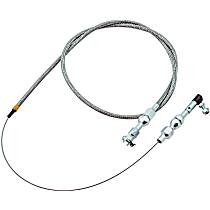 5659 Braided Stainless Throttle Cable, 36 Inch Long Cable Wrapped with a 24 Inch Stainless Steel Braided Sleeve.