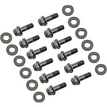 6080MRG Super Series Intake Manifold Bolt Set - Black, Steel, Direct Fit