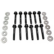 6082MRG Super Series Intake Manifold Bolt Set - Black, Steel, Direct Fit