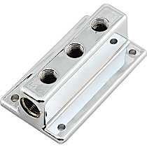 Fuel Block - Chrome, Aluminum, Universal