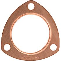 Copper Seal Collector Gasket - Fits 2-1/2 Inch Diameter 3-Bolt Round Header Collector