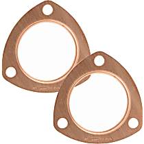 Copper Seal Collector Gaskets -Pair, Fits 2-1/2 Inch Diameter 3-Bolt Round Header Collectors
