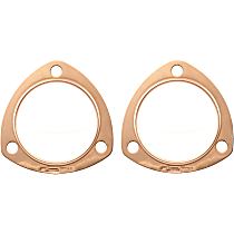 Copper Seal Collector Gaskets -Pair, Fits 3 Inch Diameter 3-Bolt Round Header Collectors


