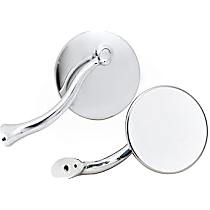 Mirror, Manual Adjust, Non-Heated, Non-Folding, Polished, No Signal Light, No Memory, No Puddle Light, No Auto-Dimming, No Blind Spot Feature