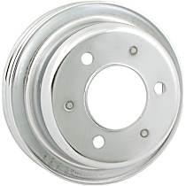 8830MRG Crankshaft Pulley - Chrome, Steel, Double groove, Direct Fit, Sold individually