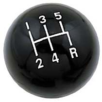 9626 Shifter Knob - 5-Speed - Black, Fits Shifters with 3/8-20 UNC Threads