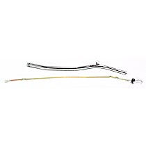 9690 Automatic Transmission Dipstick - Chrome, Aluminum, Non-locking, Direct Fit, Sold individually