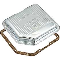 9761 Transmission Pan - Chrome, Steel, Stock Depth, Direct Fit, Sold individually