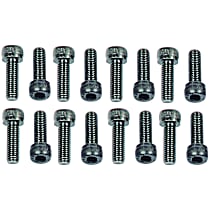 Header Bolts - M8-1.25 x 25mm Socket Head - Black Oxide, Set of 16