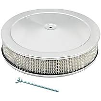 Competition Air Cleaner - Chrome, Fits 2, 3, and 4 Barrel Carburetors with 5-1/8 Inch Neck