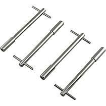 Valve Cover T Wing Bolts - 1/4-20 x 5 Inch - Chrome Plated, Fits Chevrolet 262-400 Gen I Small Block & Chevrolet 396-454 Big Block
