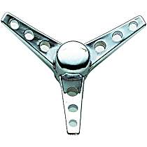 Air Cleaner Wing Nut - Tri-Bar - Chrome, 1/4-20 Thread