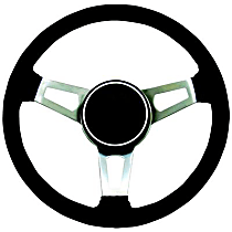 1004 Steering Wheel - Black, Standard, Universal, Sold individually
