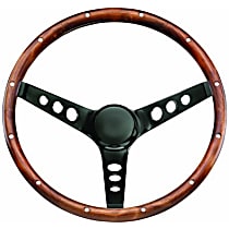313 Steering Wheel - Walnut, Standard, Universal, Sold individually