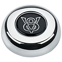 5682 Horn Button - Chrome, Aluminum, Universal