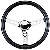 834 Steering Wheel - Black, Standard, Universal, Sold individually