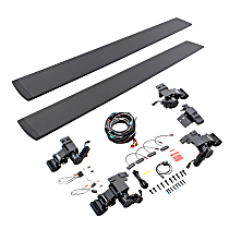 20404887T Running Boards, Protective Bedliner Coating, Aluminum, 4-Door, Crew Cab Pickup, E-BOARD E1 Electric Series