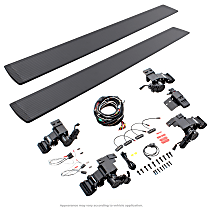 20412974PC E-BOARD E1 Electric Series Running Boards, Textured Black Powered Aluminum Set of 2