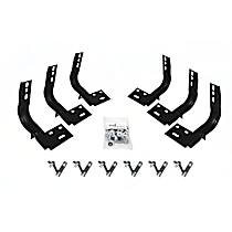 Running Board Mounting Kit - Black, Direct Fit, Kit