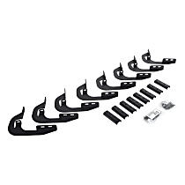 6940475 Running Board Mounting Kit - Textured Black, Mild Steel, Direct Fit, Kit
