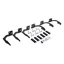 6941065 Running Board Mounting Kit - Textured Black, Mild Steel, Direct Fit, Kit