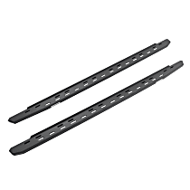Running Boards, DIESEL, 4-Door, Extended Cab Pickup, Textured Black, Non-Powered, Galvanized Steel, Set of 2, RB30 Slim Line Series