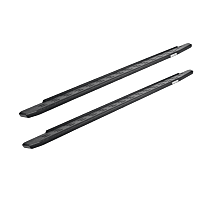 Running Boards, GAS, 4-Door, Crew Cab Pickup, Textured Black, Non-Powered, Galvanized Steel, Set of 2, RB30 Series