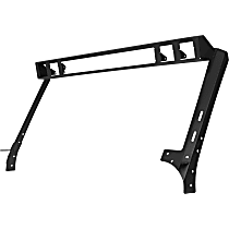 731323T Windshield Brackets - Powdercoated Textured Black, Steel, Direct Fit
