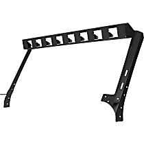 738300T Windshield Brackets - Powdercoated Textured Black, Steel, Direct Fit