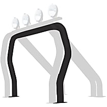91002B Bed Bar - Powdercoated Black, Mild Steel, Direct Fit, Sold individually