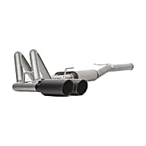 65585B Black Elite Series - 2015-2018 Cat-Back Exhaust System - Made of Stainless Steel