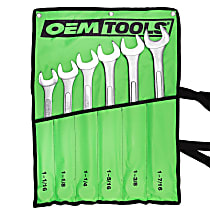 22100 6 Piece SAE Jumbo Combination Wrench Set (1-1/16 in. - 1-7/16 in.)