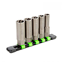 22993 5 Piece Spiral Type Deep Extractor Set on Aluminum Rail