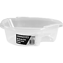 87013 4.5L Oil Drain Pan Clear with Level Scale